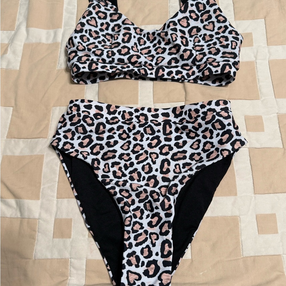 Leopard Print Bikini Set